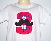 if you mustache birthday shirt custom boutique personalized tshirt