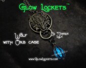 Wolf with Orb cage Final Fantasy inspired glow in the dark