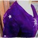 Handmade Batik Vneck Top in Genuine Purple - limited quantity