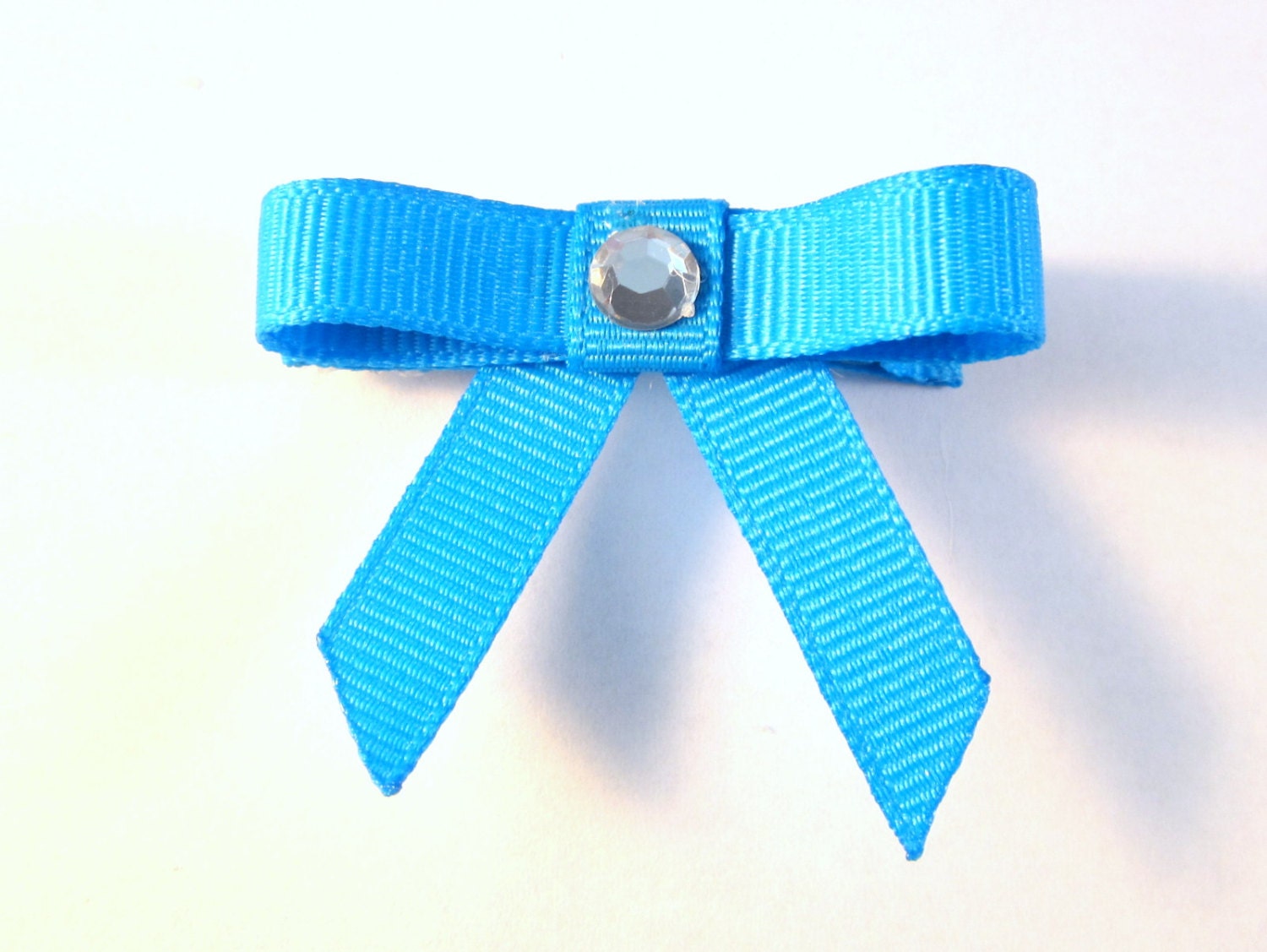 Bun Bow Saddleseat Horse Show Hair Bow Bright Blue