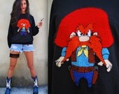 Vintage 80s 90s Yosemite Sam Raglan Sweatshirt