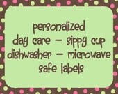 Personalized Childrens Waterproof ID DayCare Labels - Cute Bugs