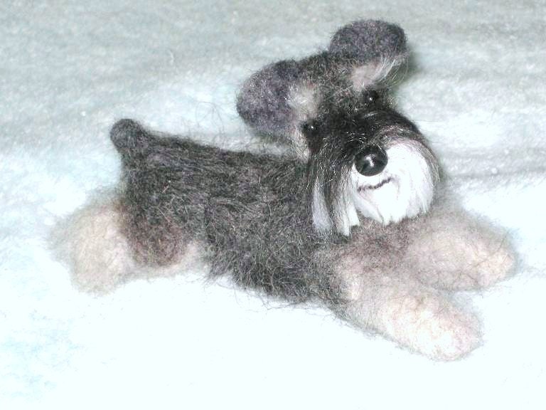 Personalized Pet Memorial / Needle Felted Dog / Custom Miniature Sculpture of your pet / Poseable