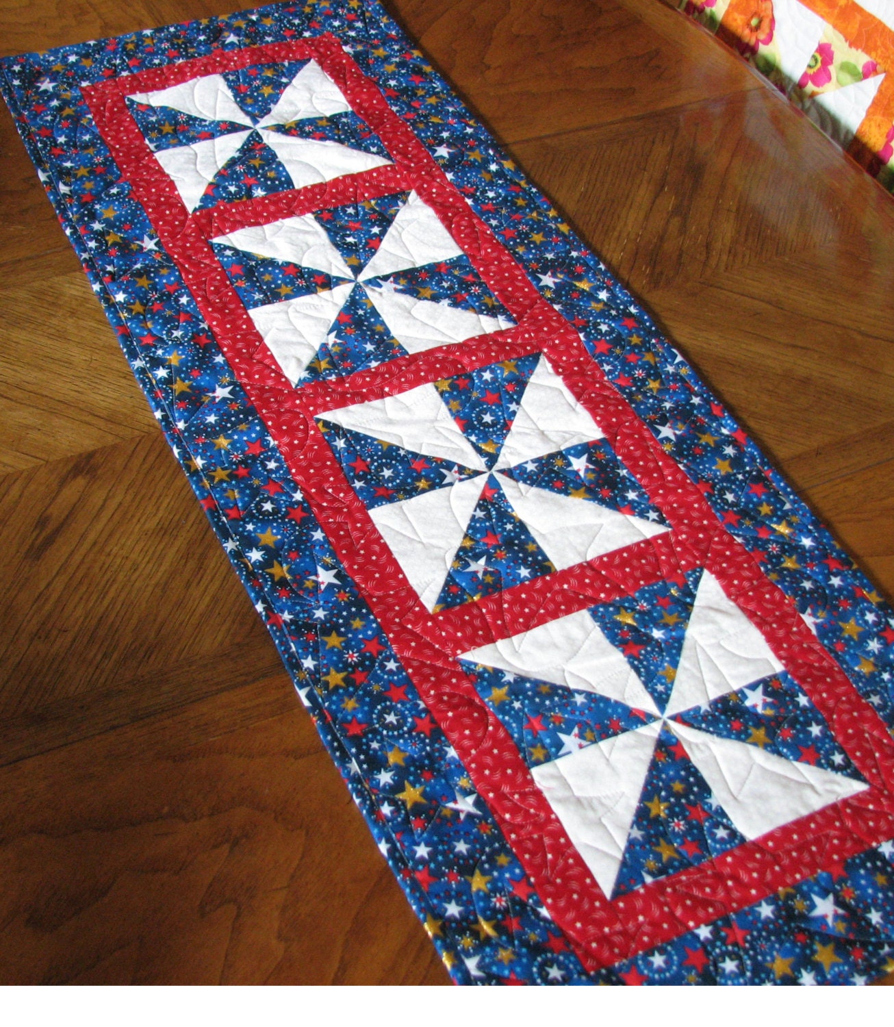 Patriotic Stars Tablerunner