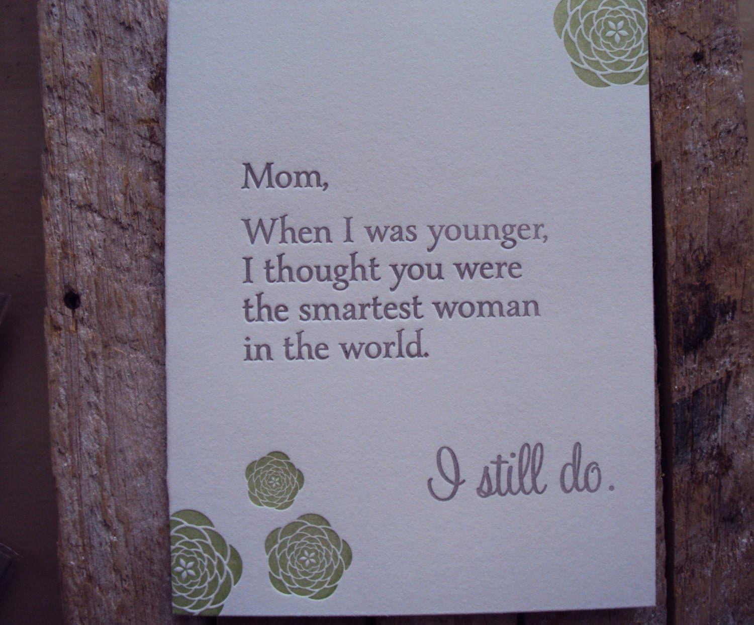 Letterpress Mother's ...