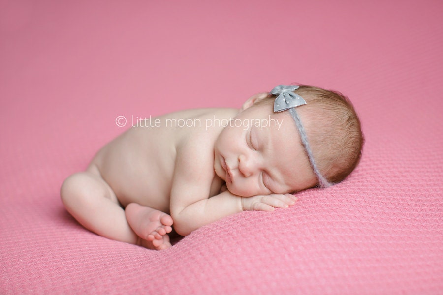 Newborn Baby Girl Bow Halo Headband Photography Prop