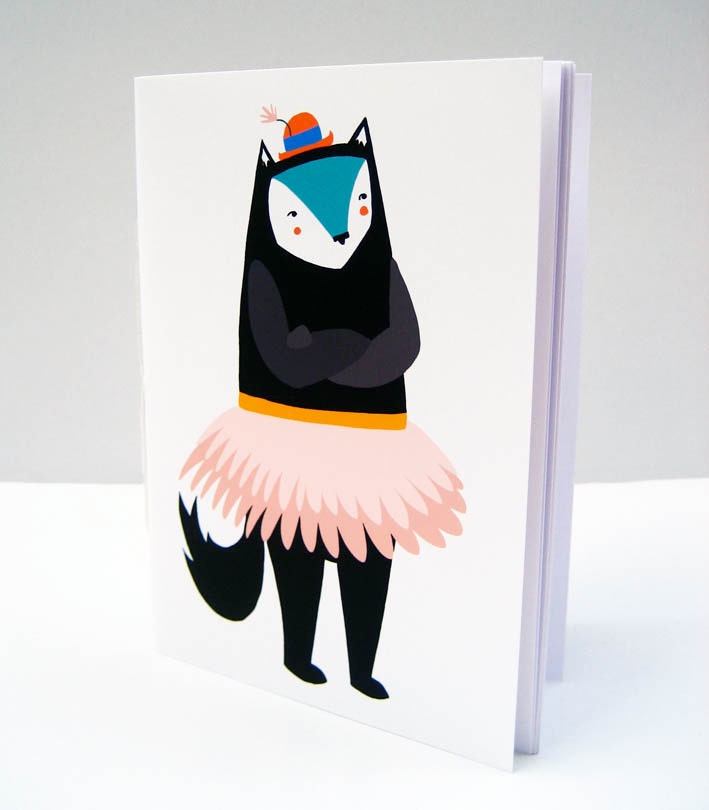 Mini Circus Cat Note Book