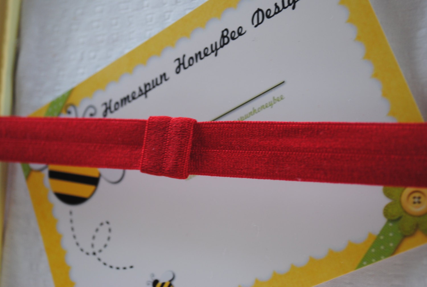 Baby Girl Hair Accessories...Scarlet Interchangeable Headband for Girls...Newborn Elastic Headband...Baby Red Headband...with Loop