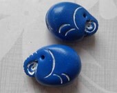 Charming Little Elephant Charms - Blue