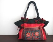 DAZZLING TOTE - Hip / Tribal / Hmong / Miao/ Bohemian/ Ethnic tote -  2069