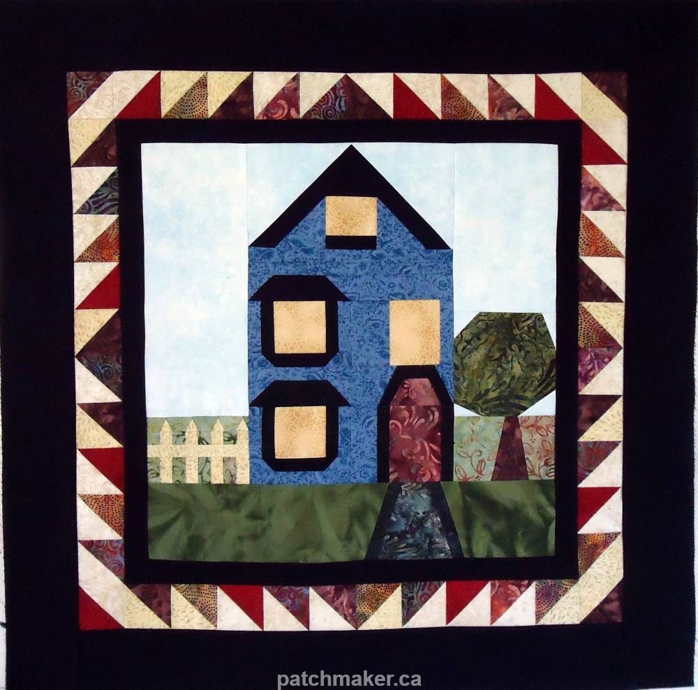 Mini Quilt Top Little House Ready to Quilt by Patchmaker