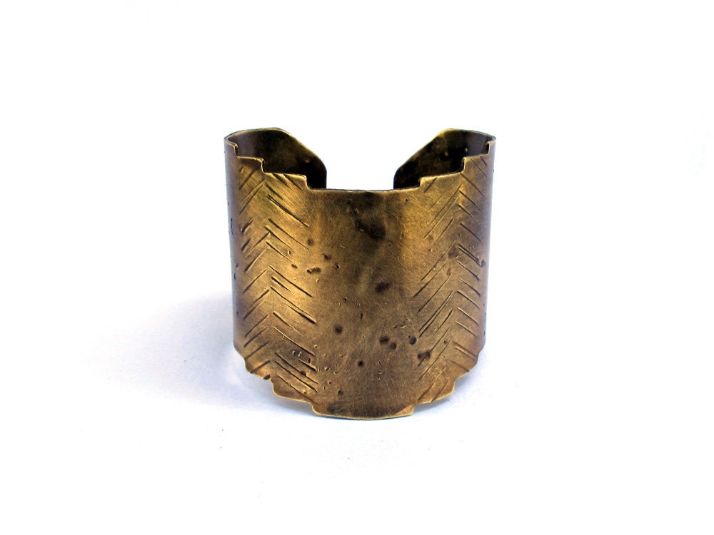 Brass Temple Cuff