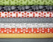 Comma quilt or craft fabric bundle by Zen Chic for Moda- Fat Quarter Bundle, 8 total