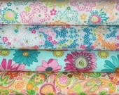 London Calling VOILE quilt or craft fabric bundle by Robert Kaufman- 1/2 yard bundle, 4 total