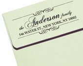 Personalized Eco Friendly Self Inking Stamp Wedding Gift, Return Address, Etsy Shop Labels "Calligraphy Names18"