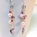 Antique Pink Swarovski Heart Necklace Set