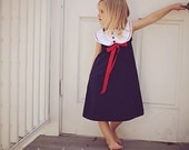 1960 Style Blue sleeveless dress children child dress