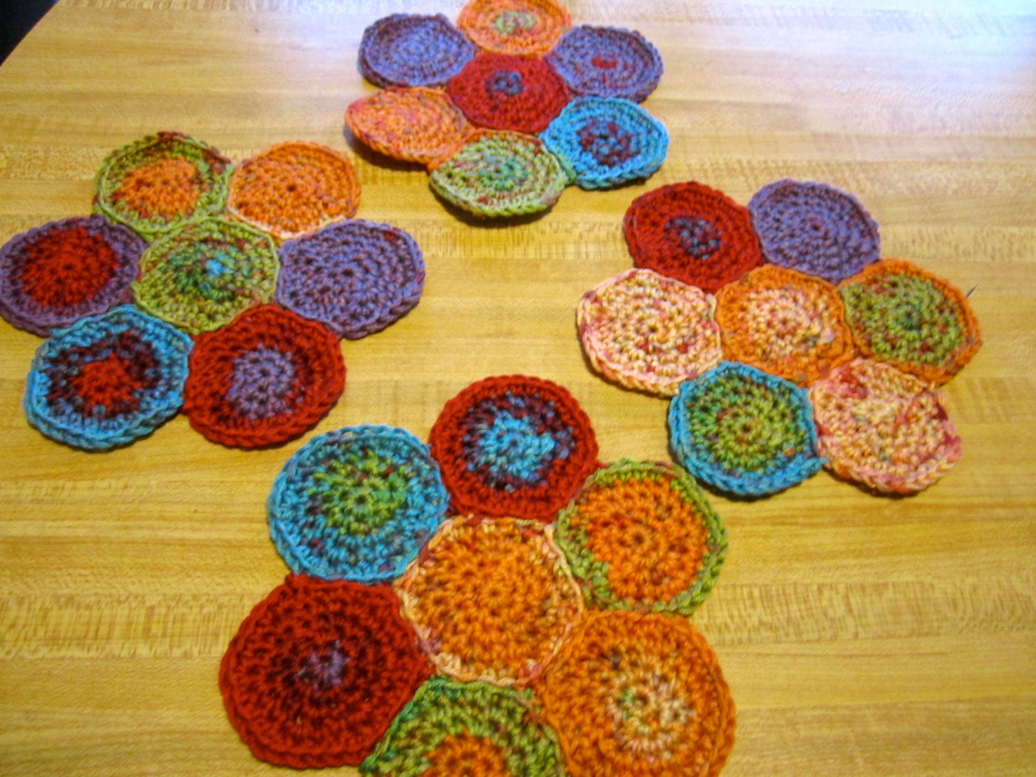 Set of 4 Rainbow Coasters