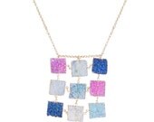 Dara Ettinger MAYERA Geometric Druzy Bib, White or Multicolor