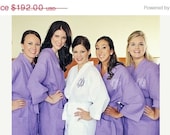 On Sale till May24th Bridesmaid Robes Set of 6 personalized waffle weaved robes...