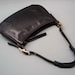 Vintage COACH All Leather Purse Handbag Shoulder Bag in Jet BLACK  HOD-9211 in Perfect-Gently Used Condition