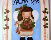 Custom HandPainted Personalized Girlie Girl Angel Canvas