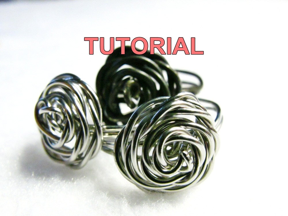 TUTORIAL - ADJUSTABLE Wire Wrapped Rose Ring