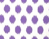 Bridesmaid Clutch / SALE and FREE SHIPPING / Foldover Clutch /Jo Jo Premier Prints / Gift Idea / Thistle (Amethyst Purple) & White