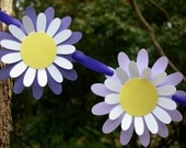 Yellow Lavender and White Daisy Garland