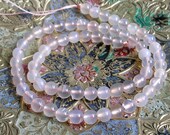 Pink Chalcedony Beads- 6mm Round Beads- Round Pink Chalcedony Beads