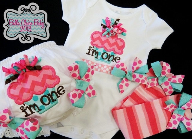 Cupcake Cutie Sparkles bodysuit, leg warmers, bloomers set baby girls toddler Custom Order Embroidery Sparkle Ribbon bows Birthday set