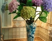 Hydrangeas (Free Shipping) -- French Beaded Flower Arrangement