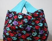 Reusable Shopping Bag Starry Skulls Ready to ship