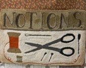 NOTIONS - primitive punch needle PATTERN - from Notforgotten Farm