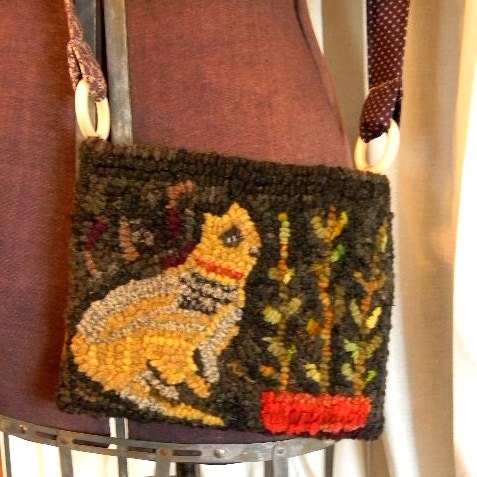 PATTERN - Scrap Cat Hooked Purse - from Notforgotten Farm