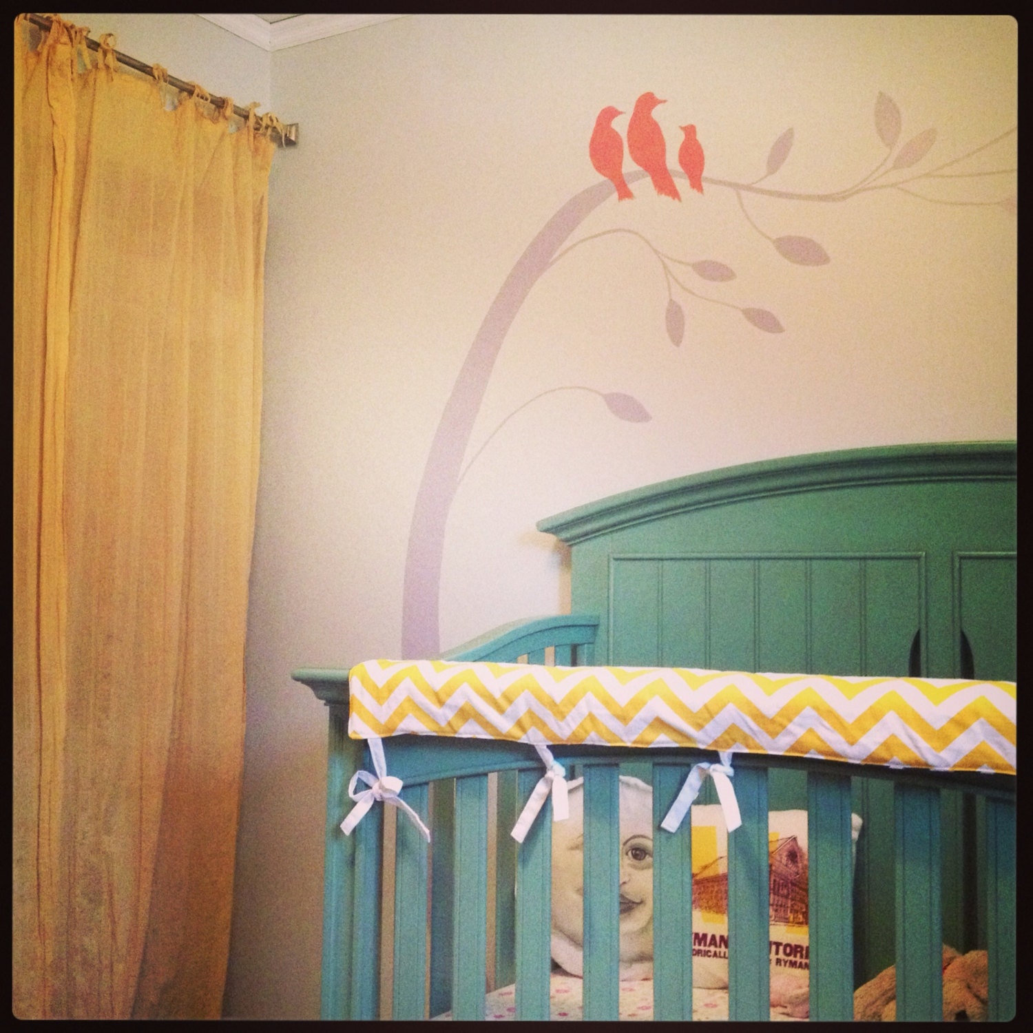 10% Off Sale-Padded Crib Guard-Instead of Bumpers