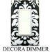 Black and White Damask Light Switch Cover Modern Cottage Shabby Chic Home Decor Outlet Dimmer Rocker Decora Cover