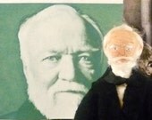 Andrew Carnegie Doll Miniature Art Collectible