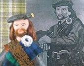 Rob Roy Scottish History Doll Miniature Art Collectible