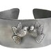 Beautiful silver bracelet with kissing birds