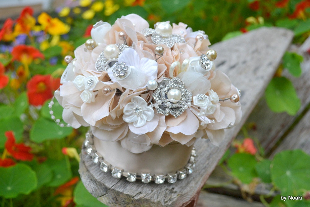 Chamapagne jeweled cake topper -- made to order