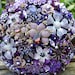 Custom heirloom amethyst brooch bridal bouquet