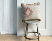 Vintage Kilim Pillow / Cushion, Southwestern, Wool, Cover