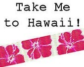 Peyote Stitch Pattern Hawaiian Hibiscus Flower Cuff Bracelet Digital PDF Pattern