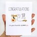 Funny New Baby Card. Congratulations On the Bundle Of Poop. Customize for Congratulations Baby Girl Or Baby Boy Card.