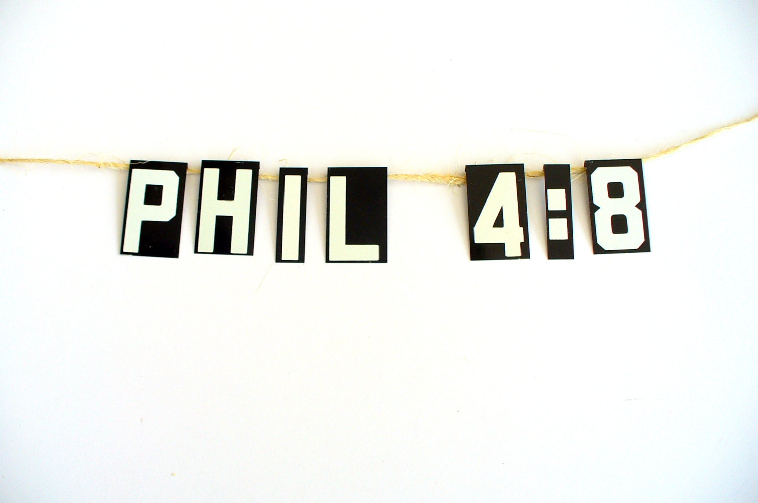 Vintage Metal Sign Letter Banner Scripture Christian