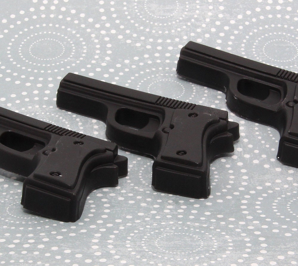 Handmade Glycerin Soap - Gun Soap - Set of 3
