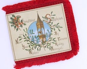 Victorian Fringed Christmas Card