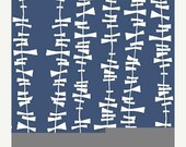 ON SALE Glimma---Kita in Blueberry---1 yard--Lotta Jansdotter for Windham Fabrics
