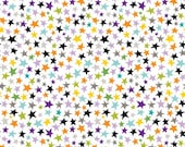 Too Cute to Spook Stars Multi - 1/2 Yard